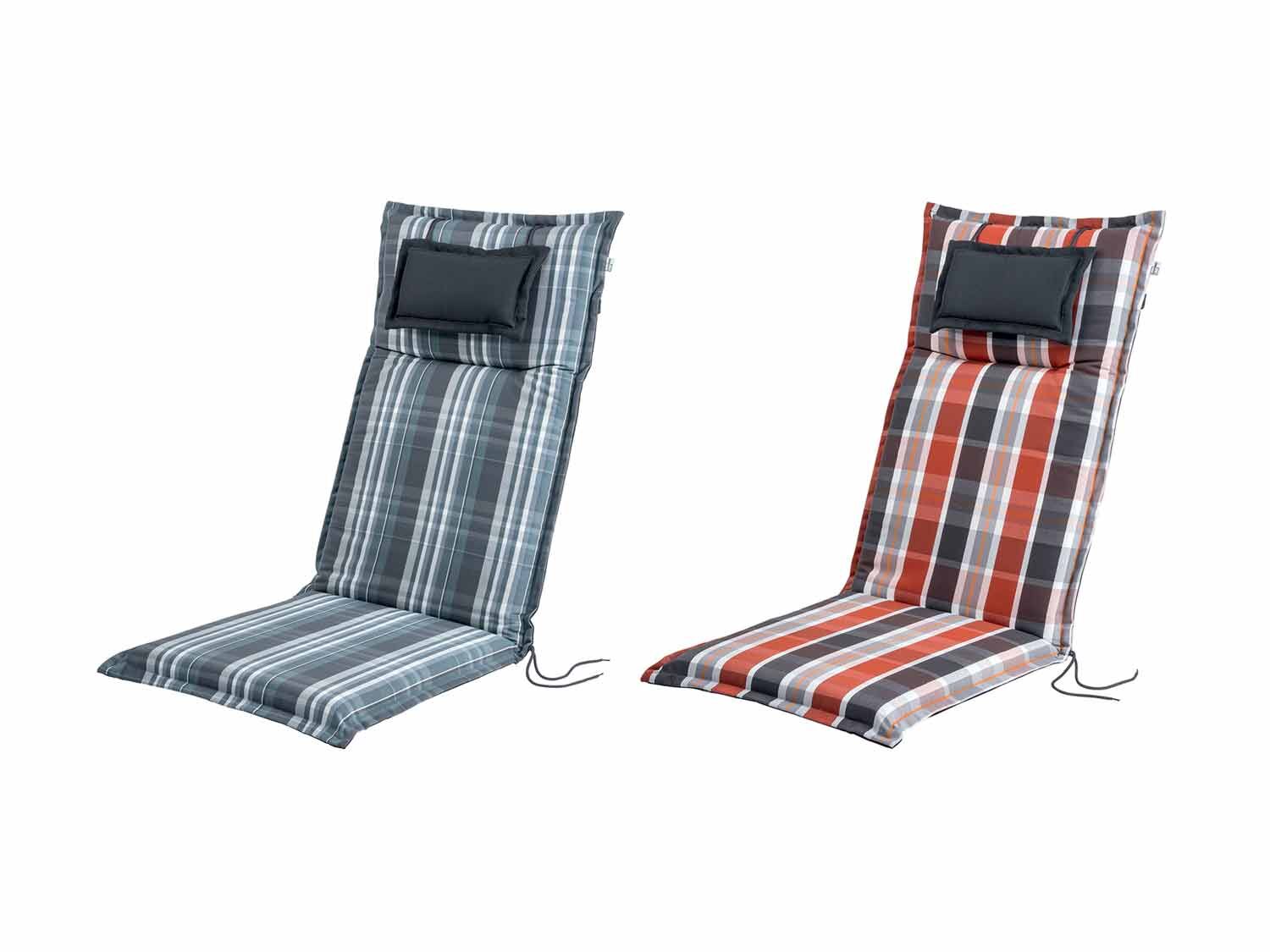 Cojín reversible para sillas de jardín de respaldo alto