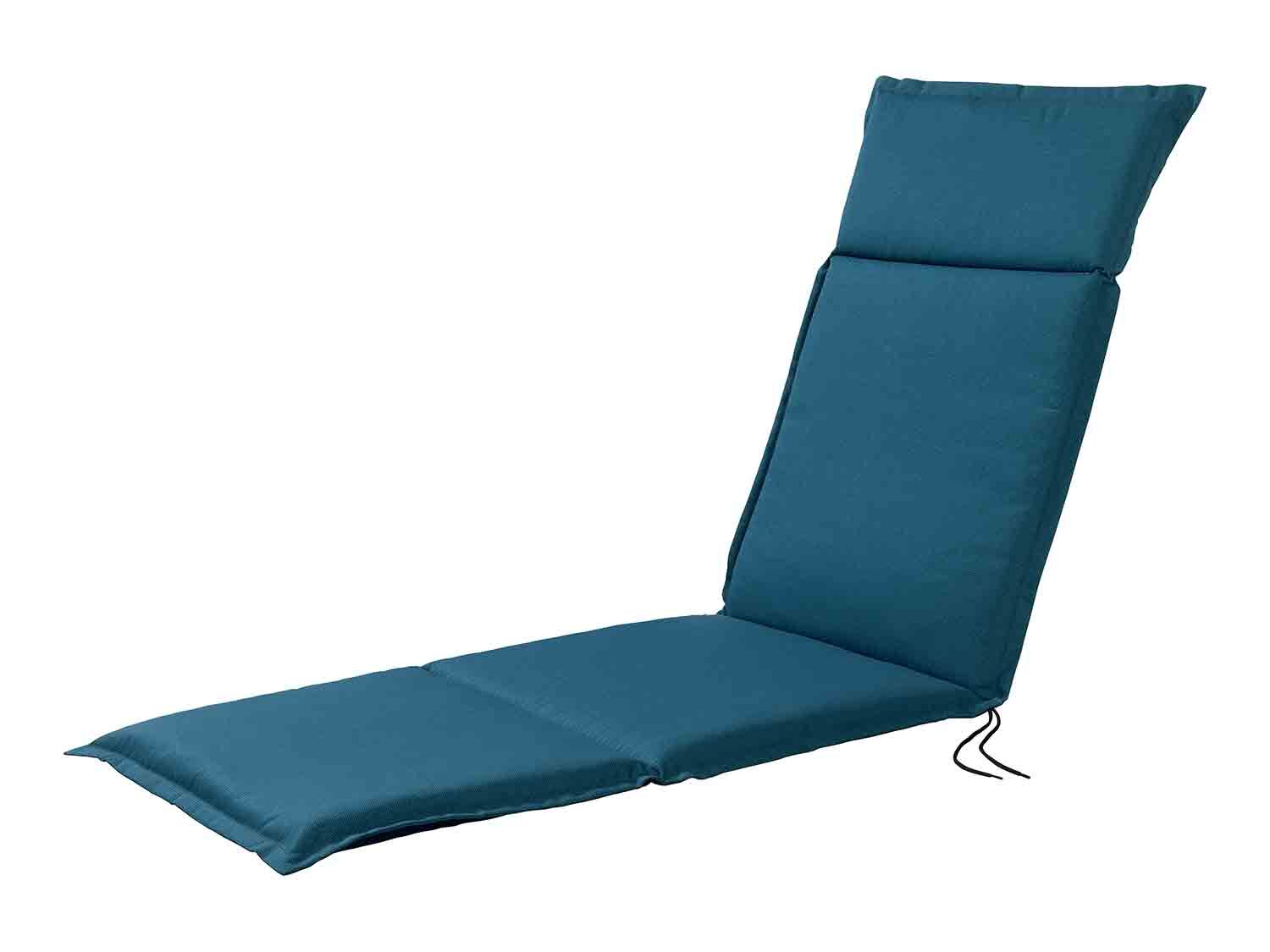 Cojín para sillón-tumbona azul/terracota