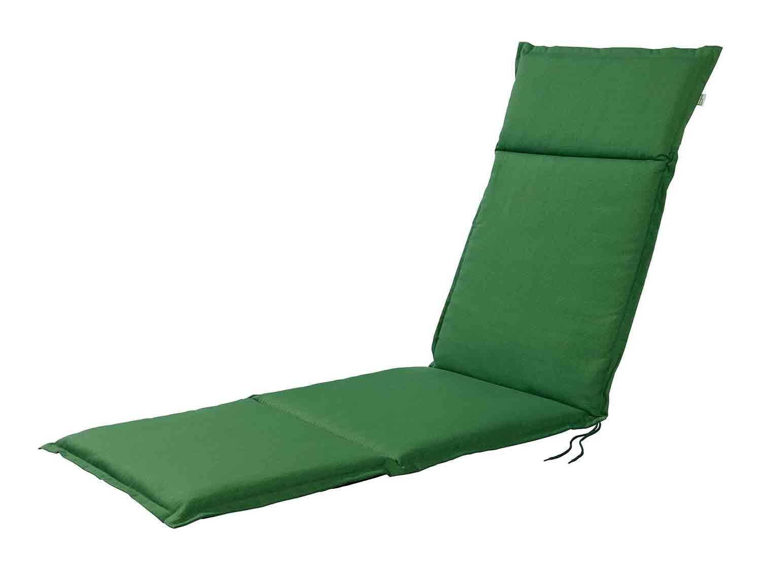 Cojín para sillón-tumbona antracita/verde