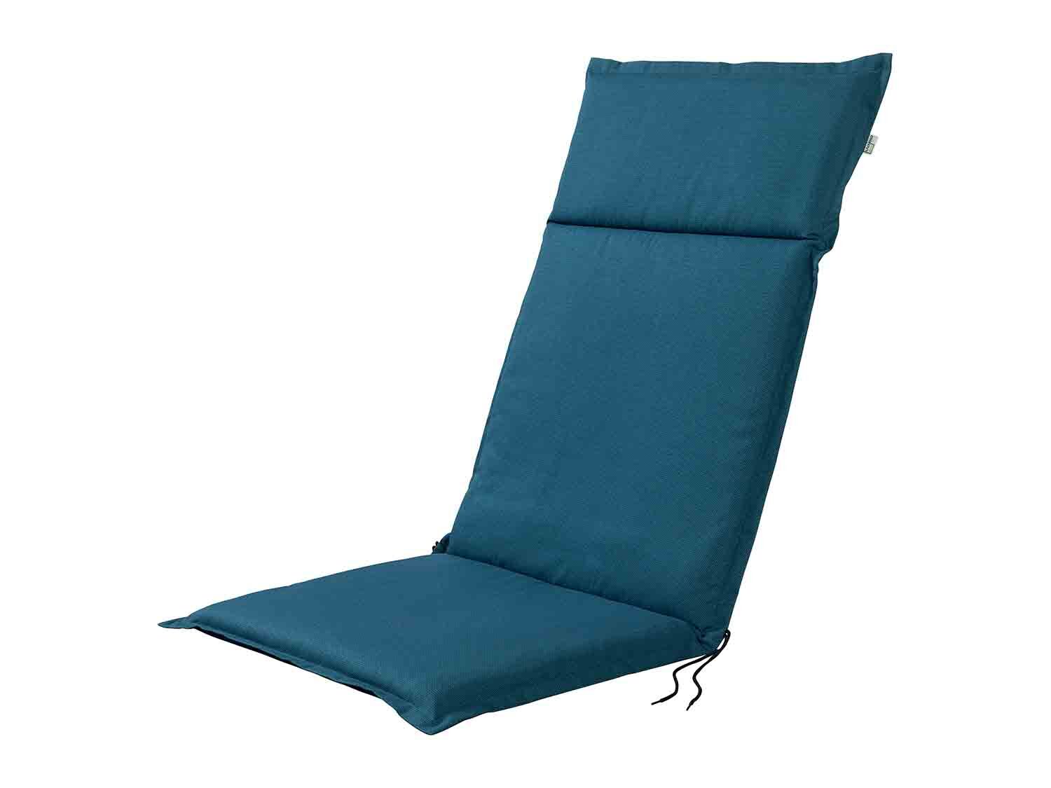 Cojín para sillón de jardín azul/terracota
