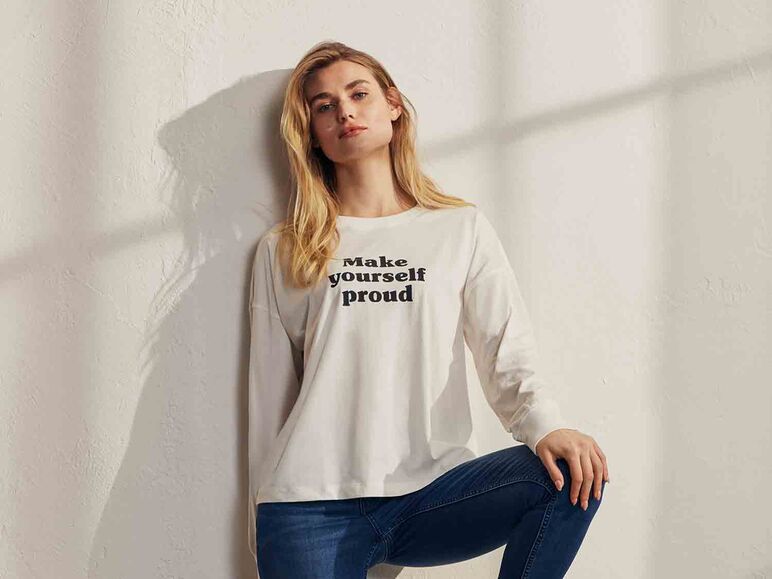 Camiseta de manga larga para mujer