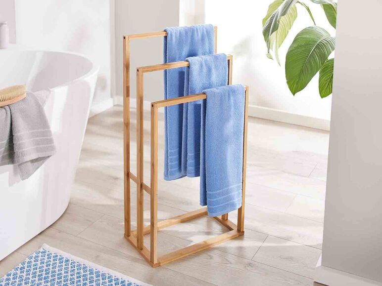 Muebles de baño pequeños de bambú