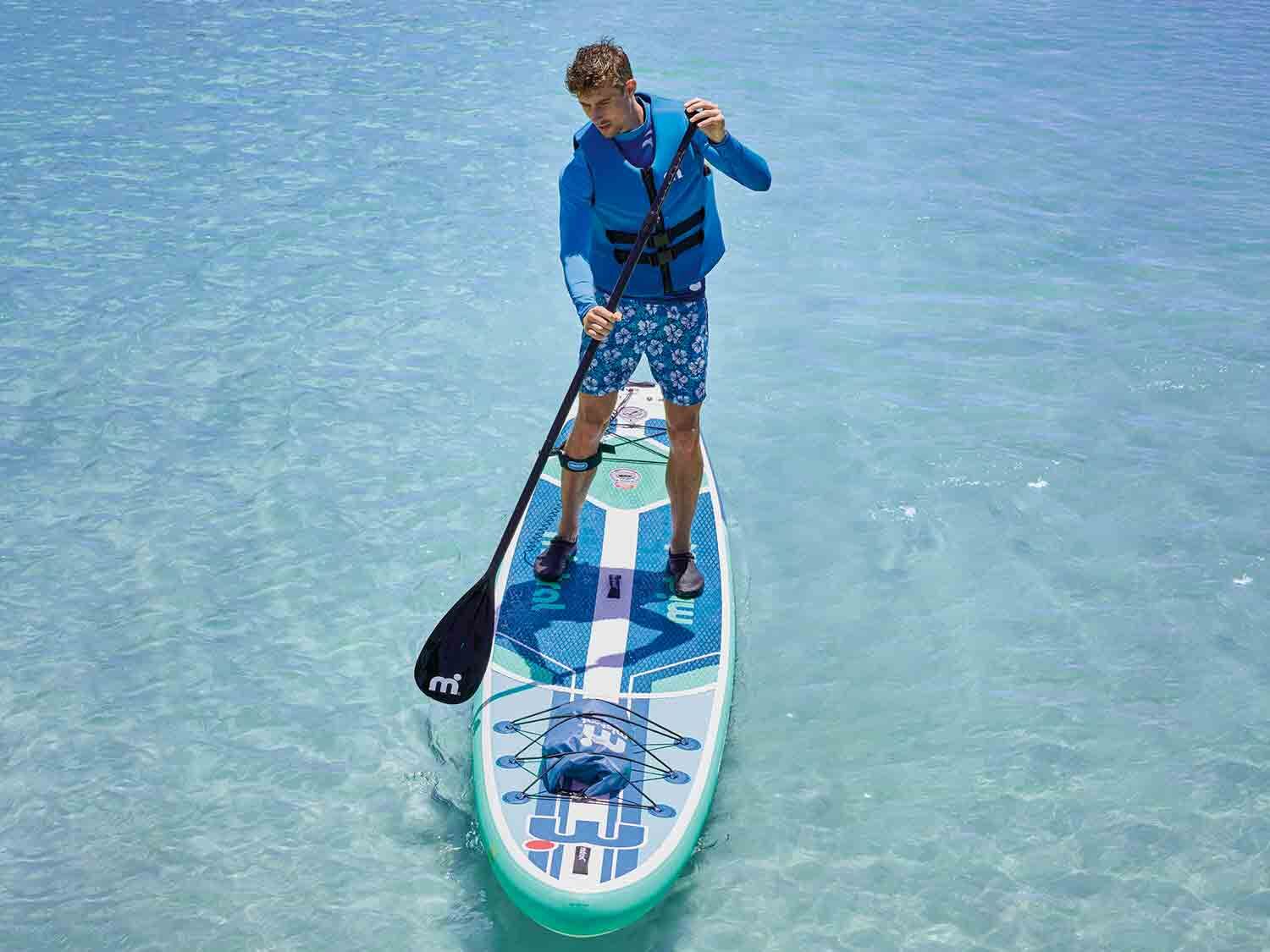 MISTRAL®  Tabla hinchable de paddle surf de travesía de doble cámara para 1 persona 386 x 81 x 15 cm