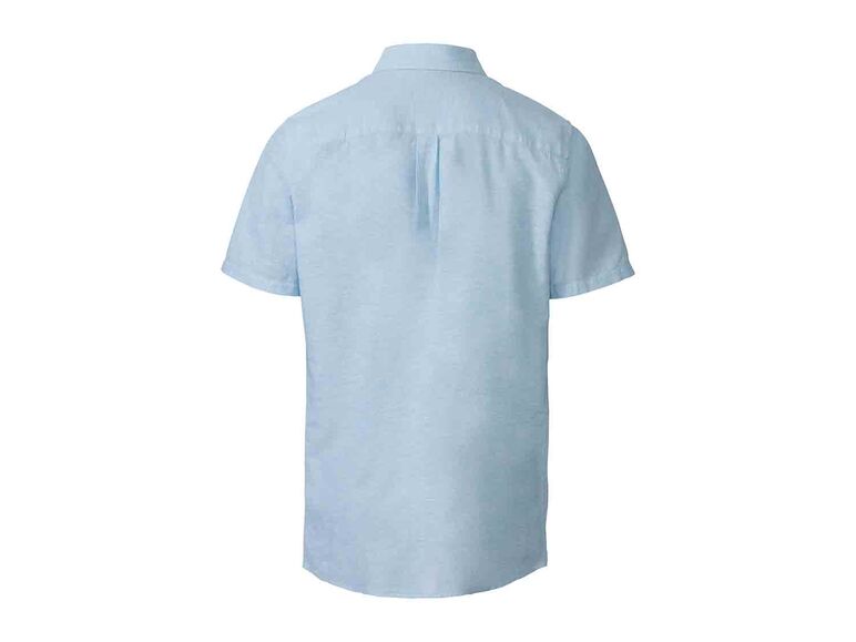 Camisa de lino manga corta para hombre