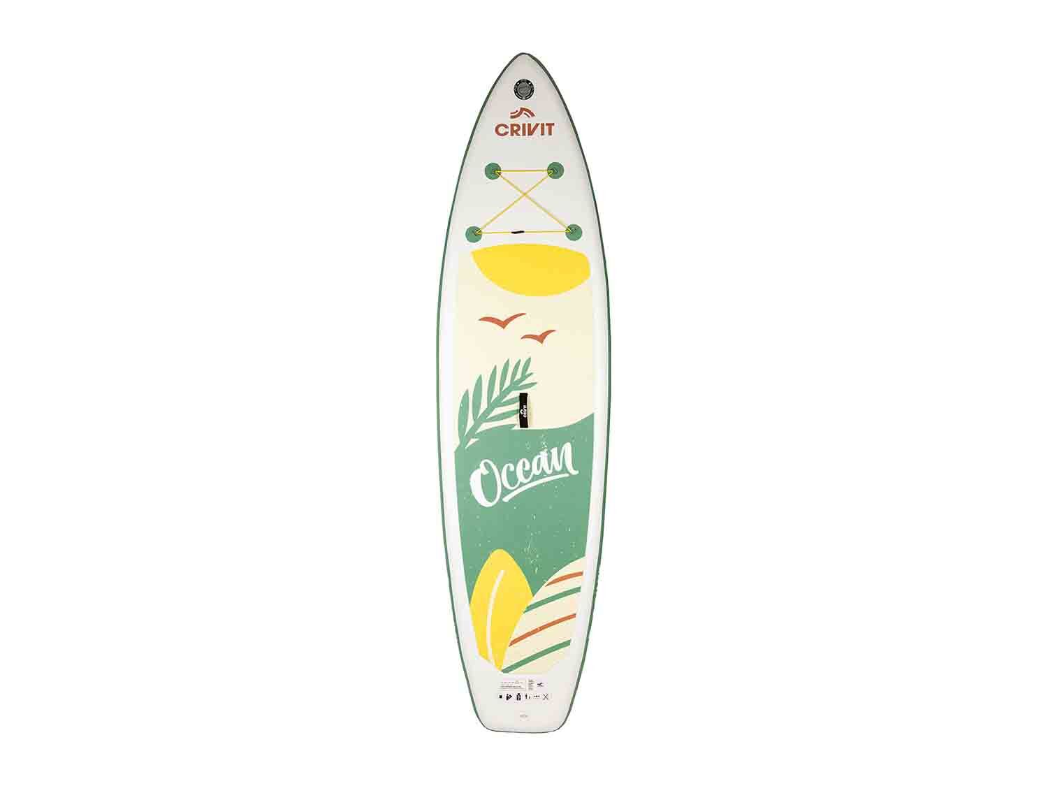 Tabla hinchable de paddle surf Ocean de 1 cámara para 1 persona 320 x 84 x 15 cm 