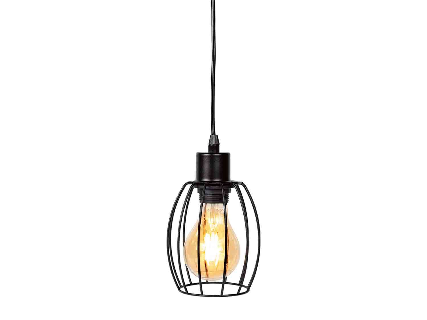 Lámpara  LED colgante de madera