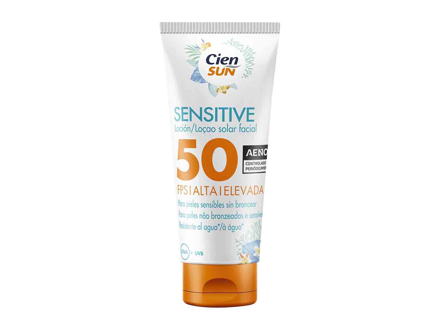 Crema solar facial sensitive FPS 50