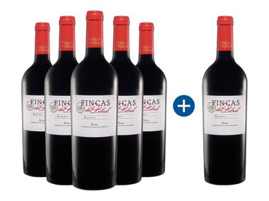 Tinto vino Rioja 5+1 Reserva | del DO Lidl Fincas Pack Lebrel