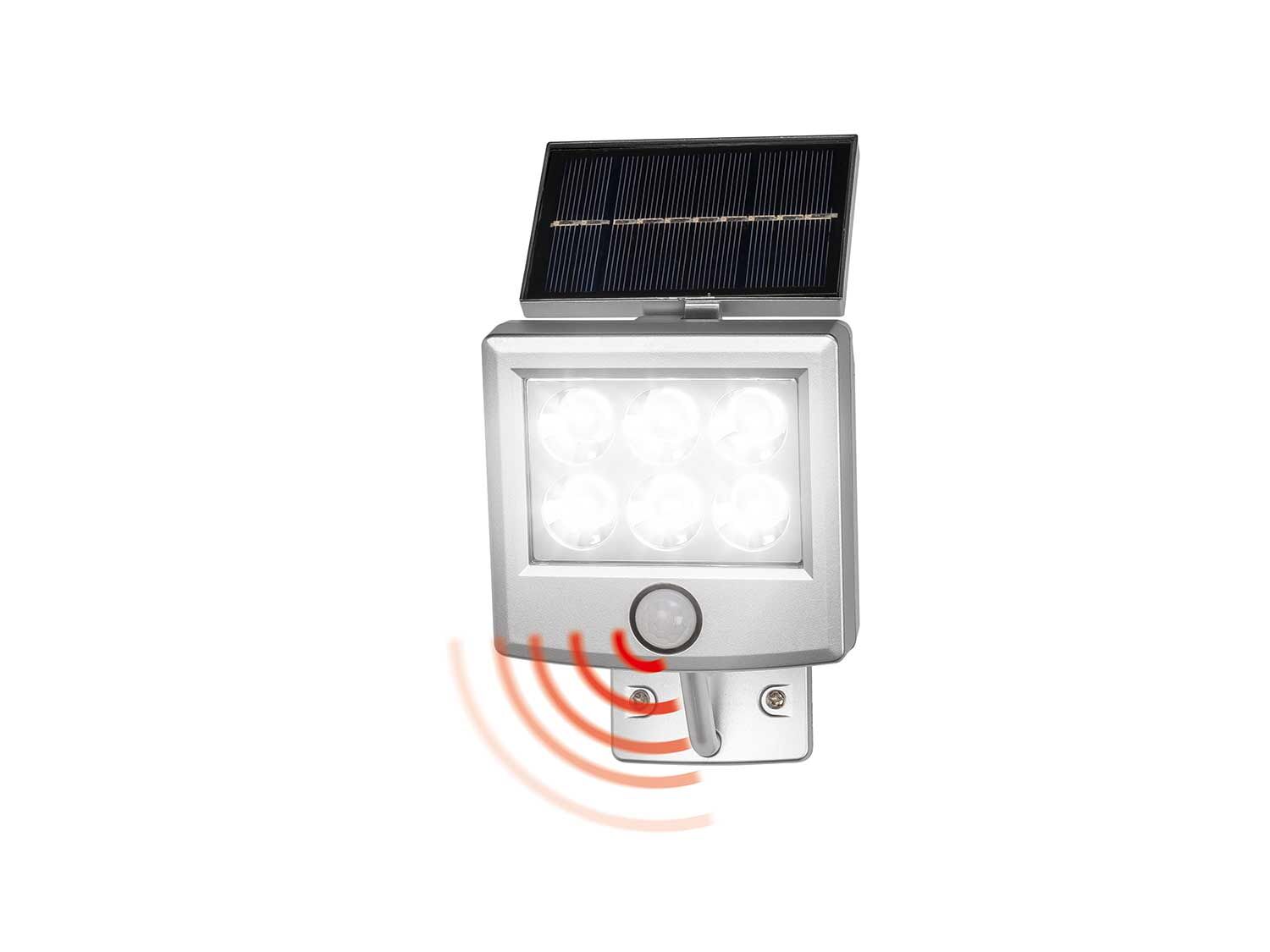 Lámpara LED con panel solar integrado