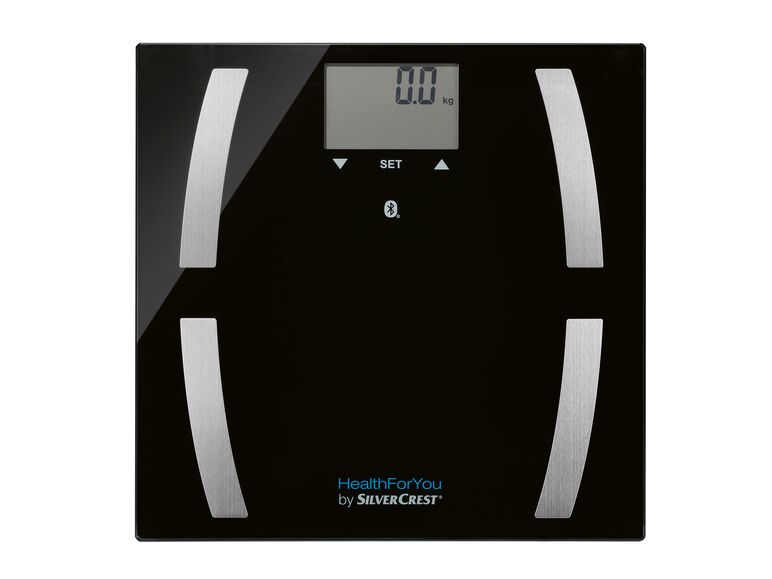 Báscula con medición de grasa corporal con Bluetooth